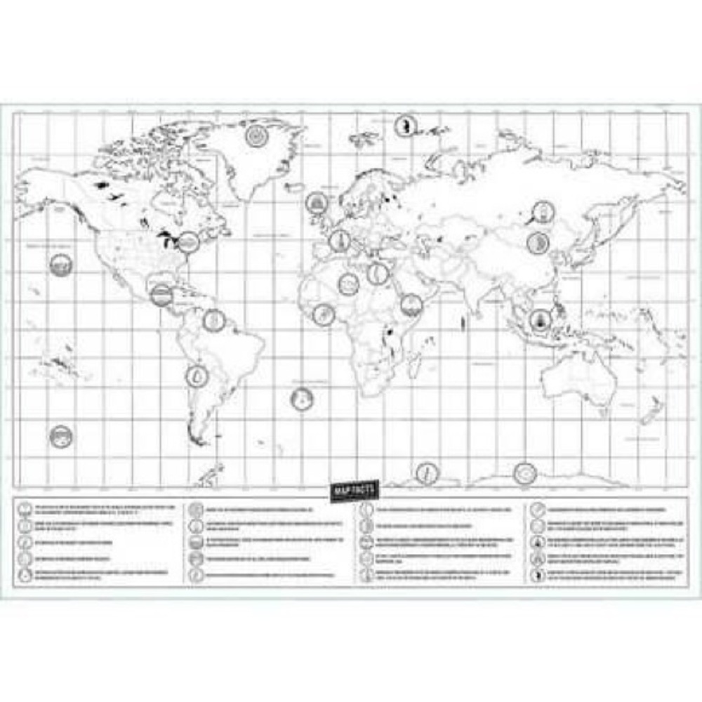 🦚2/$20🦚NIB Travel Scratch Off World Map Poster as you go - Picture 9 of 9